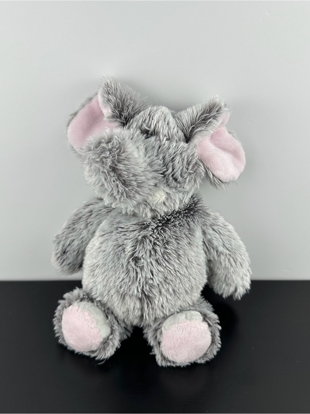 Ganz RARE Jungle Pal Gray Elephant 9” H9890 Grey Pink Plush Stuffed Animal